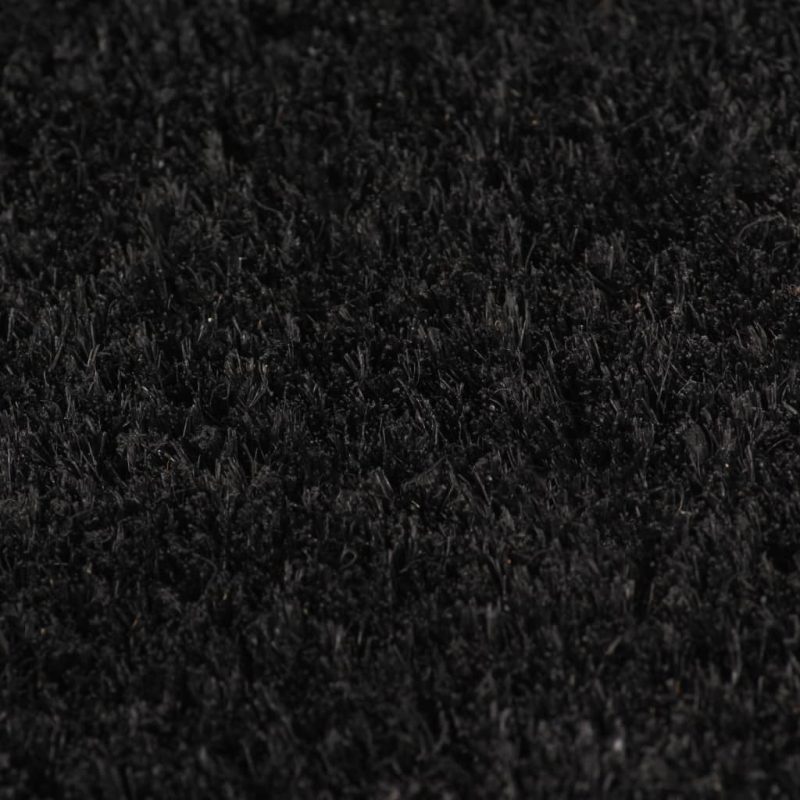 Predpražnik črne barve 80x100 cm kokosova vlakna