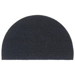 Predpražnik temno siv polokrogel 50x80 cm kokosova vlakna