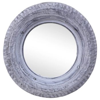 Zrcalo belo 50 cm obnovljena gumijasta pnevmatika