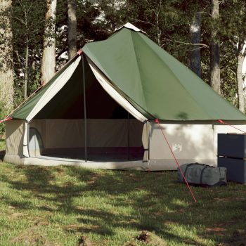 Družinski šotor tipi za 6 oseb zelen vodoodporen