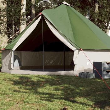 Družinski šotor tipi za 8 oseb zelen vodoodporen