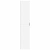 Visoka omarica bela 60x35x180 cm inženirski les