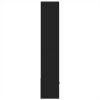 Knjižna omara črna 70x36x189 cm inženirski les