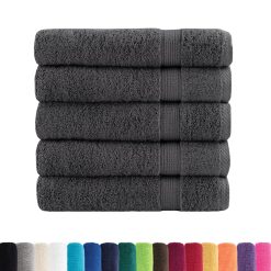 Premium kopalne brisače 25kos antracit 100x150cm 600g/m2 bombaž