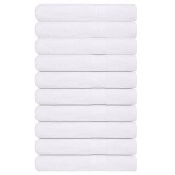 Brisače 10 kos bela 100x200 cm 360 g/m² 100% bombaž