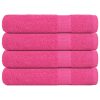 Brisače 4 kos roza 100x200 cm 360 gsm 100% bombaž