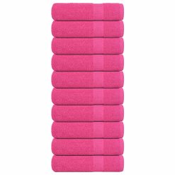 Brisače za roke 10 kos roza 50x100 cm 360 gsm 100% bombaž