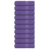 Brisače za roke 10 kos vijolična 50x100 cm 360 g/m² 100% bombaž
