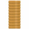 Brisače za roke 10 kos zlata 50x100 cm 360 g/m² 100% bombaž