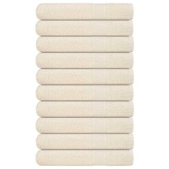 Brisače za savno 10 kos krem 80x200 cm 360 gsm 100% bombaž