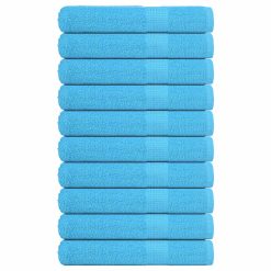 Brisače za savno 10 kos turkizna 80x200 cm 360 gsm 100% bombaž