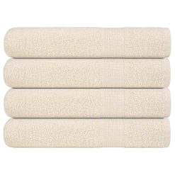 Brisače za savno 4 kos krem 80x200 cm 360 gsm 100% bombaž