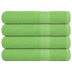 Brisače za savno 4 kos zelena 80x200 cm 360 gsm 100% bombaž