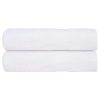 Brisače za tuširanje 2 kos bela 70x140 cm 360 g/m² 100% bombaž