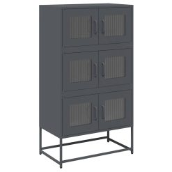 Highboard Antracit 68x39x123 cm Jeklo