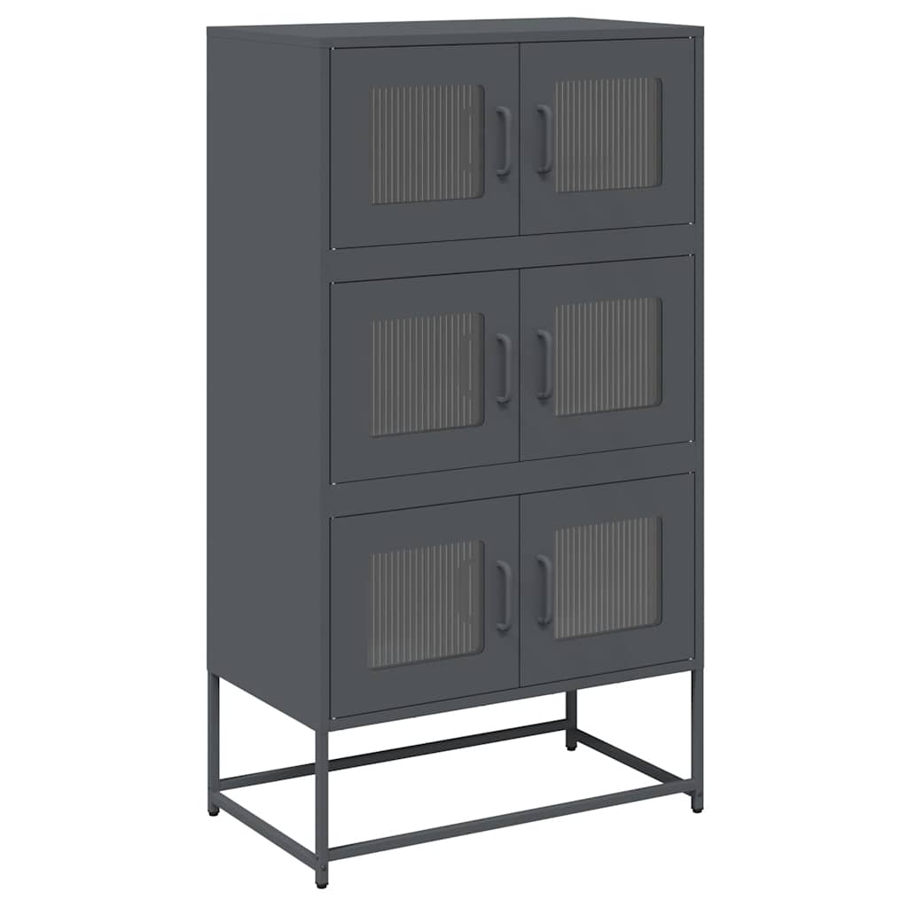 Highboard Antracit 68x39x123 cm Jeklo