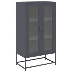 Highboard Antracit 68x39x123 cm Jeklo