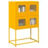 Highboard Gorčično rumena 68x39x107 cm Jeklo
