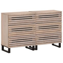 Komoda 2 kosa 60x34x75 cm trden mangov les