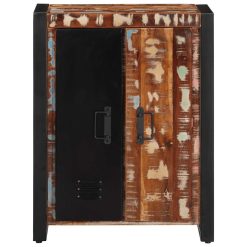 Komoda večbarvna 55x35x70 cm trden predelan les