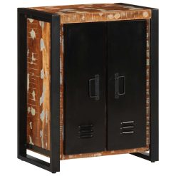 Komoda večbarvna 55x35x70 cm trden predelan les