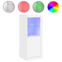 Komoda z LED lučkami bela 41x37x100 cm