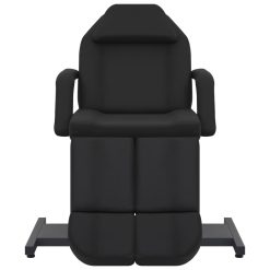 Kozmetični stol umetno usnje črn 180x62x78 cm