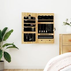 Omarica za nakit z ogledalom stenska 37