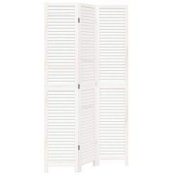 Paravan 3-delni bel trden les pavlovnije