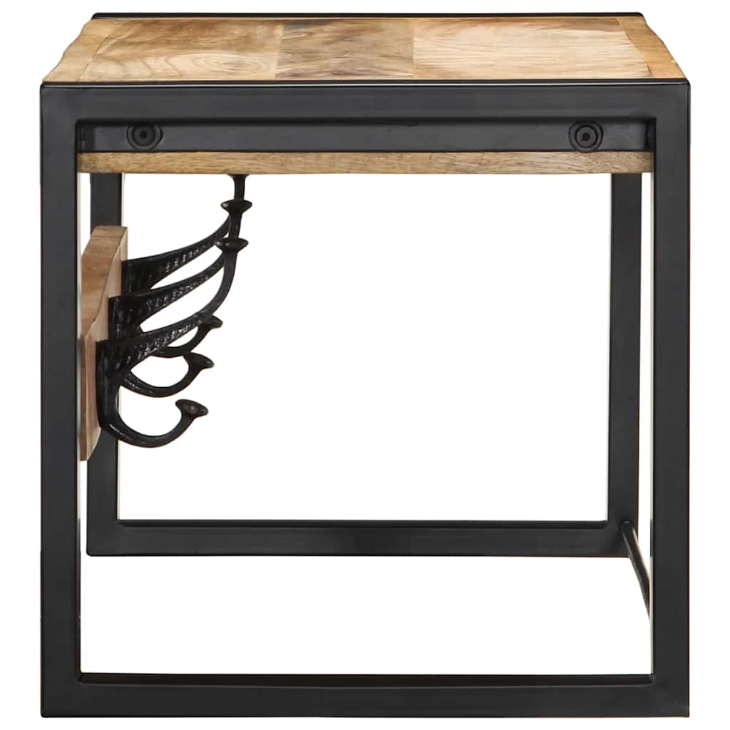 Plaščni obešalnik 80x35x35 cm Masivni neobdelan les Mango