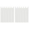 Voile zavese z rod žepi 2 kosa bela