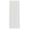 Voile zavese z rod žepi 2 kosa bela