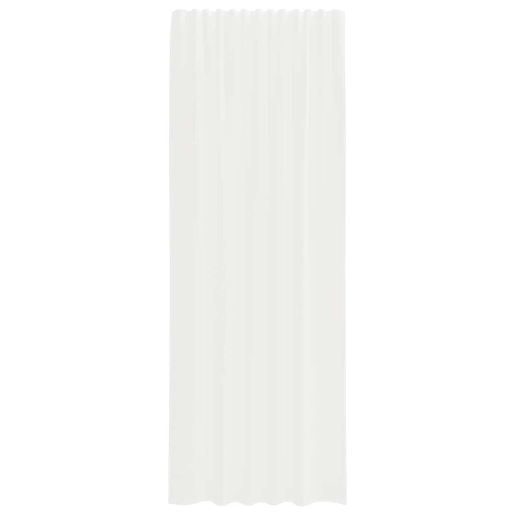 Voile zavese z rod žepi 2 kosa bela