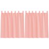 Voile zavese z rod žepi 2 kosa roza