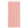 Voile zavese z rod žepi 2 kosa roza