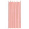 Voile zavese z rod žepi 2 kosa roza