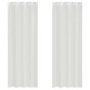Voile zavese z vponkami 2 kosa bela