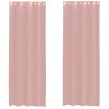 Voile zavese z vponkami 2 kosa roza 140x260 cm