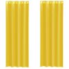 Voile zavese z vponkami 2 kosa rumena