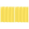 Voile zavese z vponkami 2 kosa rumena