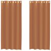 Voile zavese z vponkami 2 kosa terakota