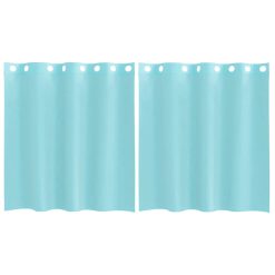 Voile zavese z vponkami 2 kosa turkizna