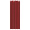 Voile zavese z vponkami 2 kosa vinsko rdeča