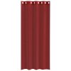 Voile zavese z vponkami 2 kosa vinsko rdeča