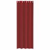 Voile zavese z vponkami 2 kosa vinsko rdeča