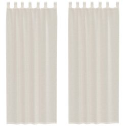 Voile zavese z zavihkom Top 2 kosa krem