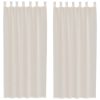 Voile zavese z zavihkom Top 2 kosa krem