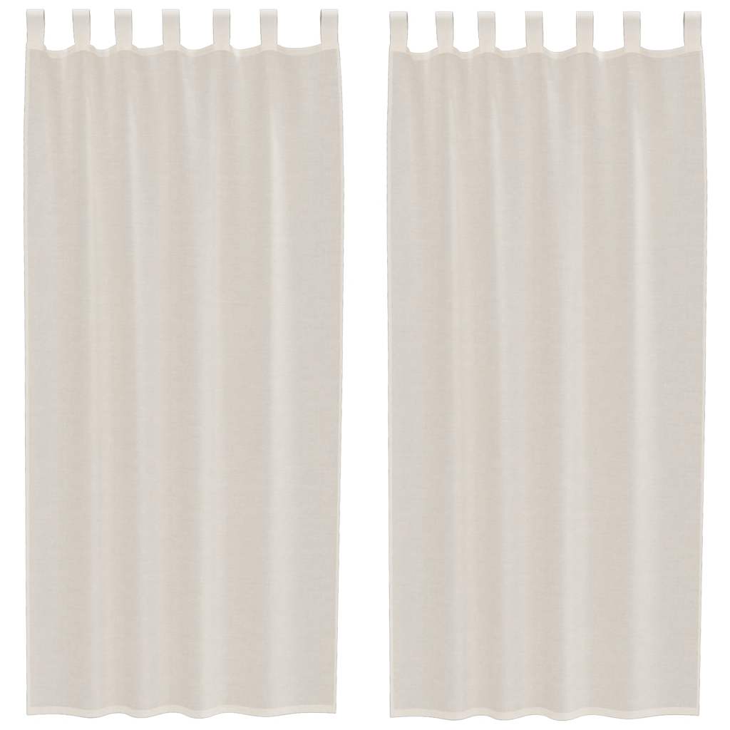 Voile zavese z zavihkom Top 2 kosa krem