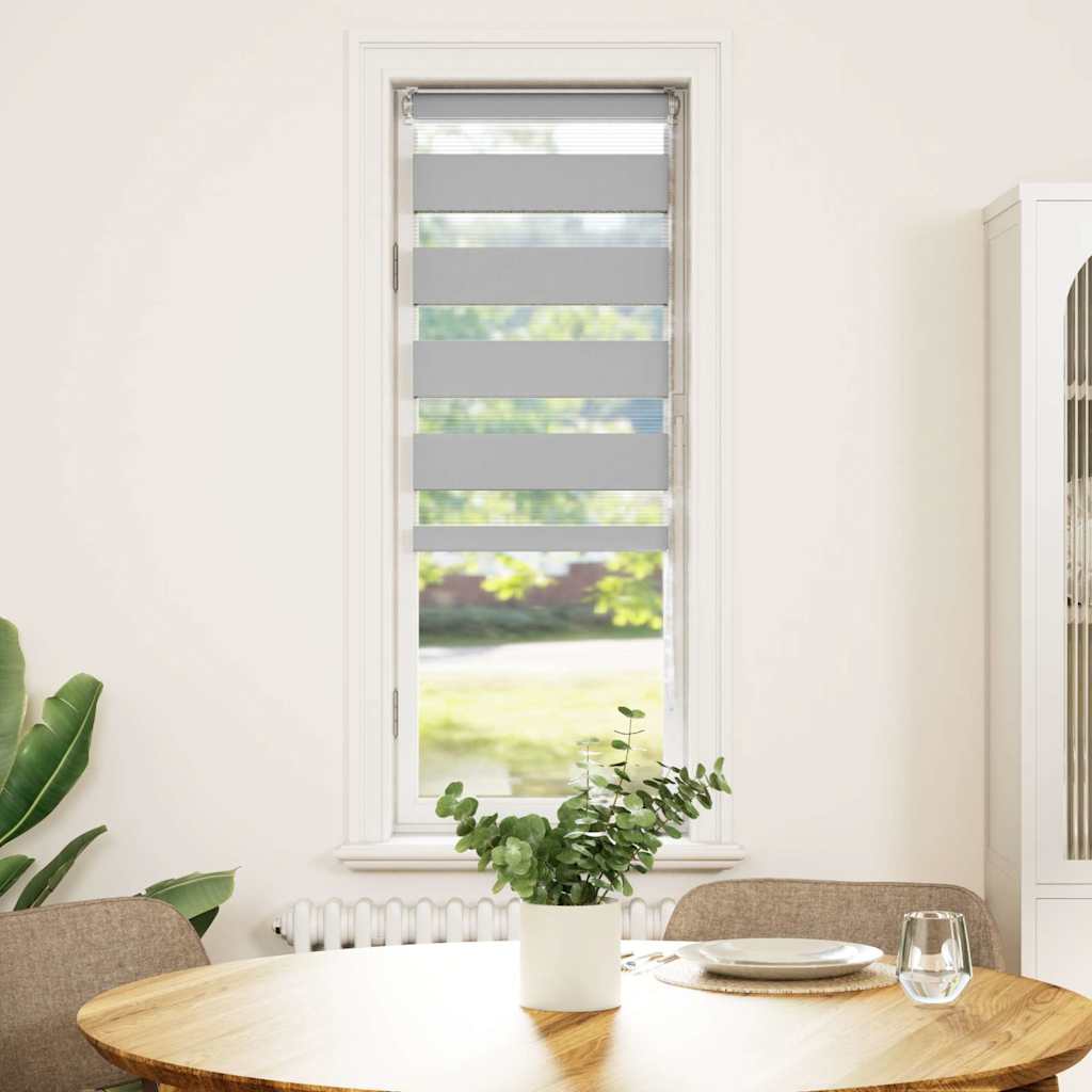 Zebra senčilo svetlo sivo 40x150 cm tkanina širina 35