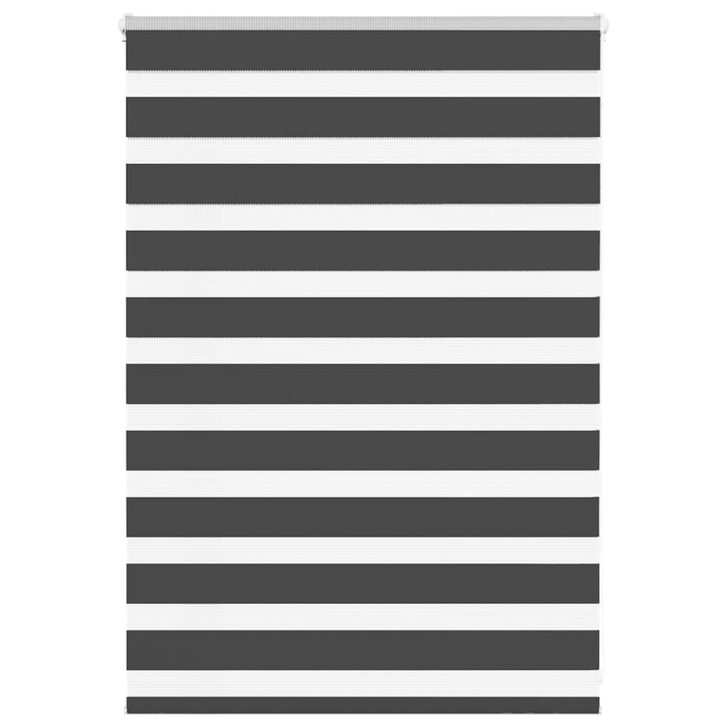 idaXL Zebra senčilo črna 105x100 cm tkanina širina 100